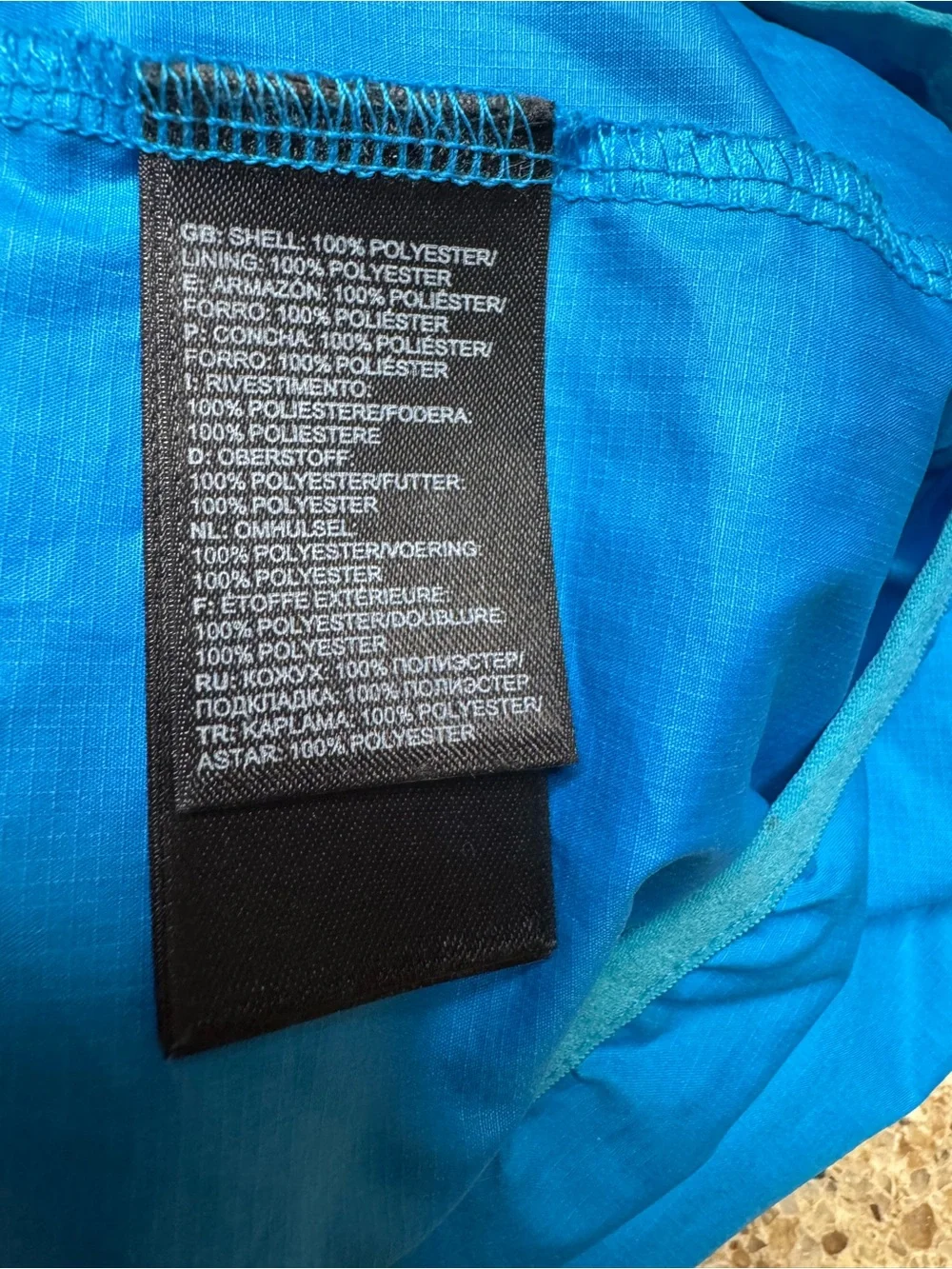 The North Face Men’s Blue Hooded Windbreaker Jacket